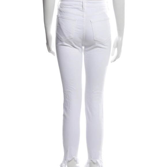 L’Agence White Distressed Skinny Denim Jeans Size 25 - Picture 4 of 9
